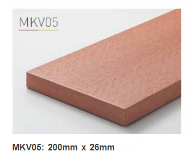 Sàn gỗ ngoà trời Kankyo-wood II | MKV05DB 200X26mm
